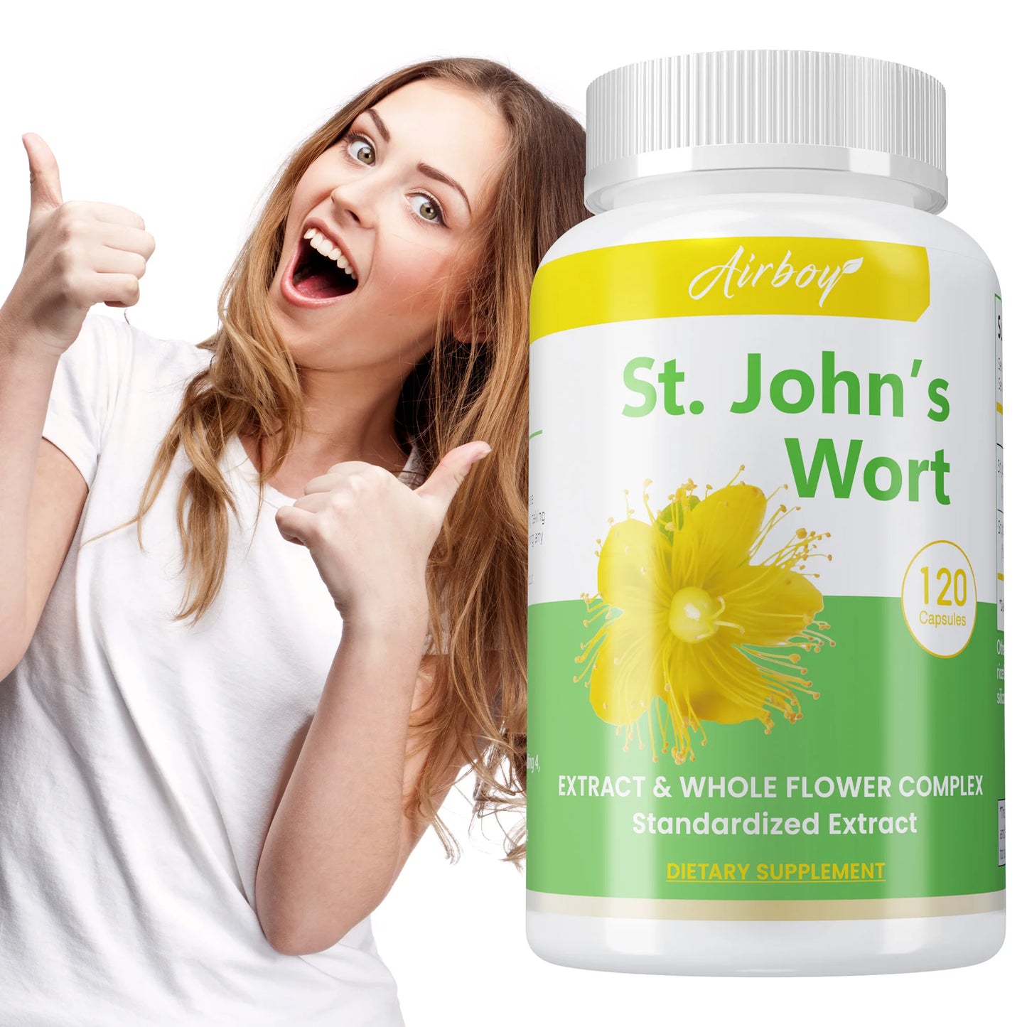 St. John's Wort Capsules | Boost Mood, Relieve Stress & Enhance Cognition