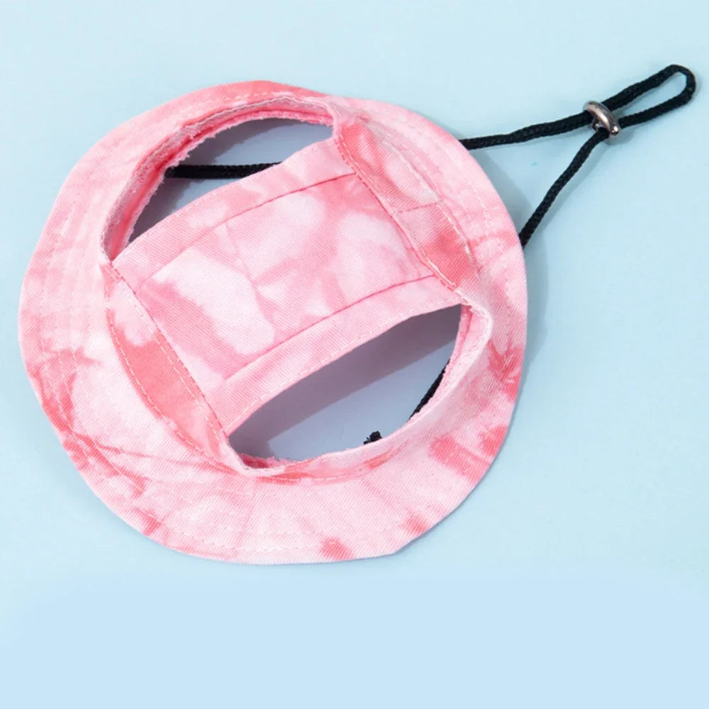 Adjustable Dog Baseball Cap with Ear Holes | Summer Pet Hat
