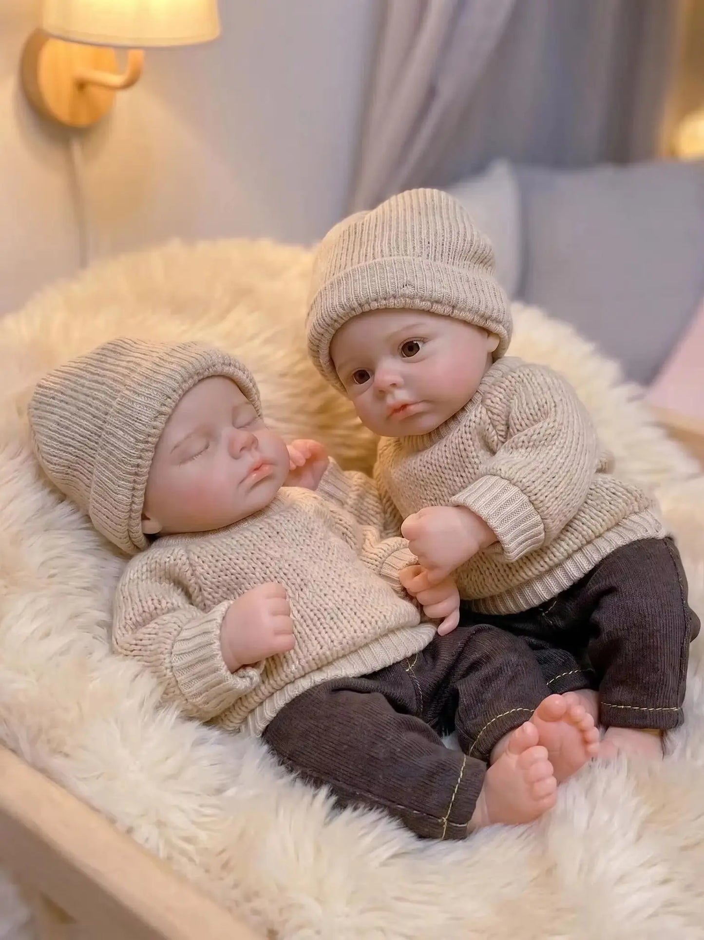 6-Inch Twin Baby Dolls | Soft Silicone Reborn Dolls for Kids