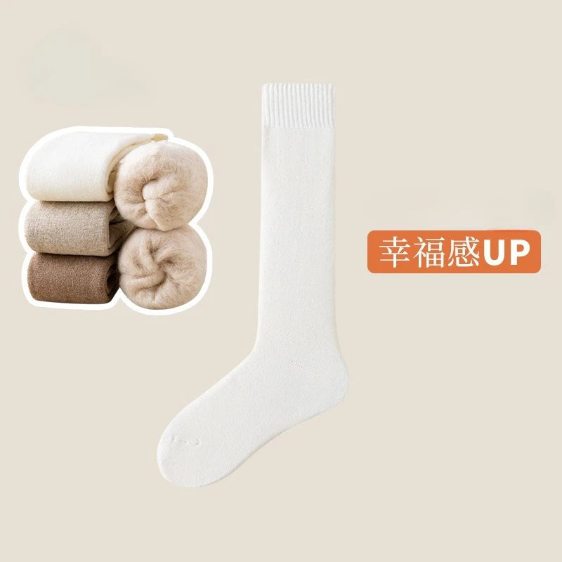 Women's Winter Warm Wool Knee Socks | Cozy & Stylish Footwear