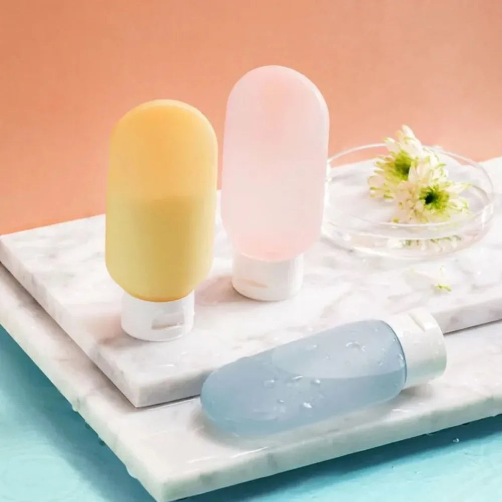 4Pcs 60ml Travel Bottle Set | Refillable Cosmetic Containers