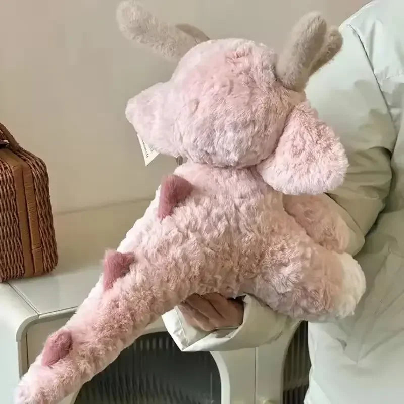 Creative Cartoon Pink Dragon Plush Toy | Soft Stuffed Animal Doll