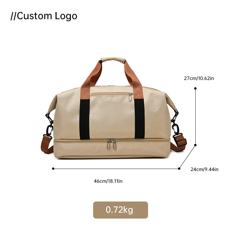 Custom Logo Unisex Gym Duffle Bags | Large Capacity Travel Tote
