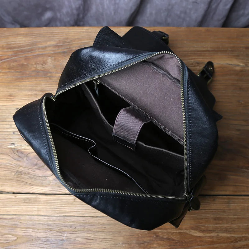 Handmade Leather Men's Backpack | Stylish Cowhide Computer Bag