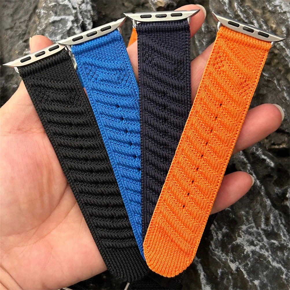 Navy Blue Nylon Strap for Apple Watch | Stylish & Comfortable Band