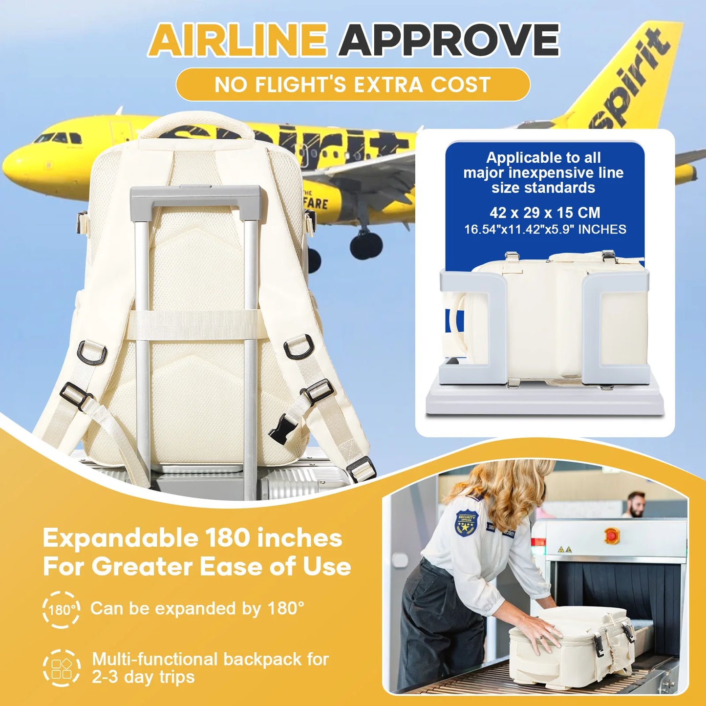 Air Compression Travel Backpack | Stylish & Versatile Cabin Bag