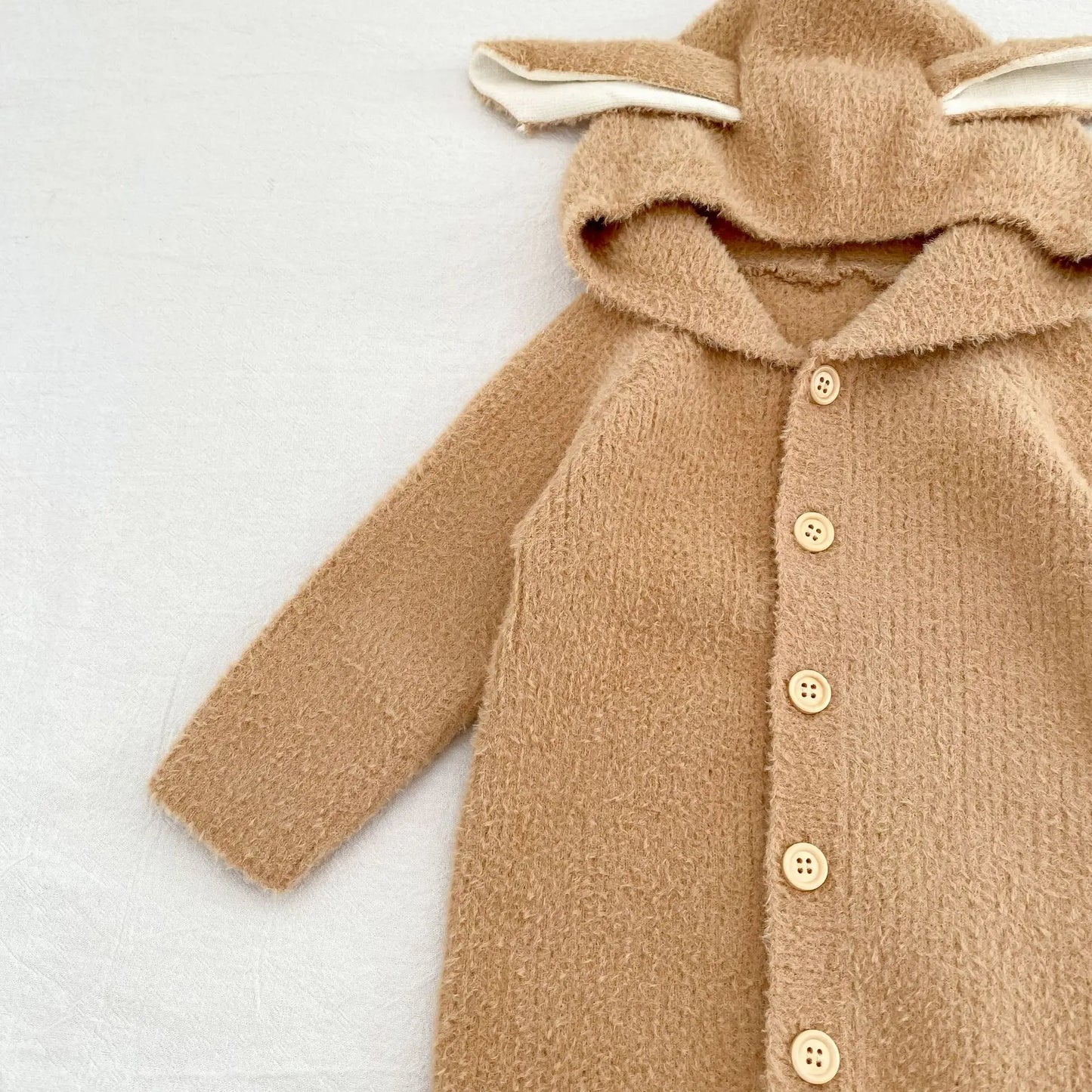 Cozy Cartoon Baby Rompers with Rabbit Ears | Adorable Infant Pajamas
