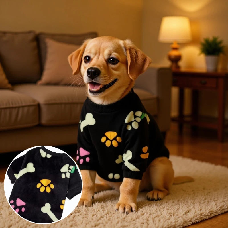 Warm Flannel Dog Sweater | Stylish Winter Pet Clothing