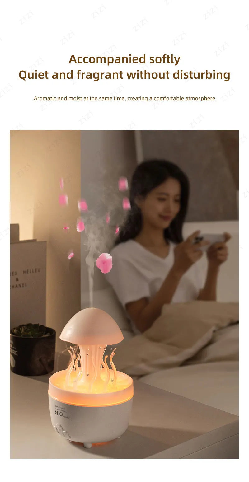 Colorful Night Light Aromatherapy Humidifier | Relaxing Bedroom Decor