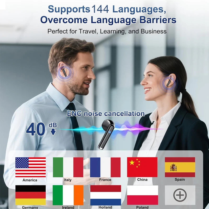 AI Language Translator Earbuds | Real-Time Translation Earphones