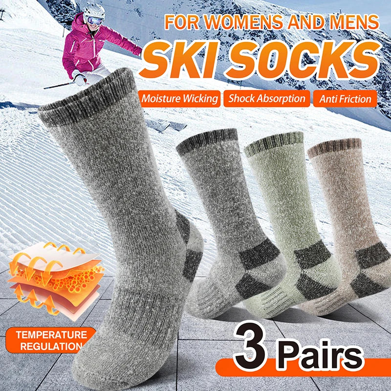 Super Thick Crew Socks for Winter | Warm, Durable & Versatile