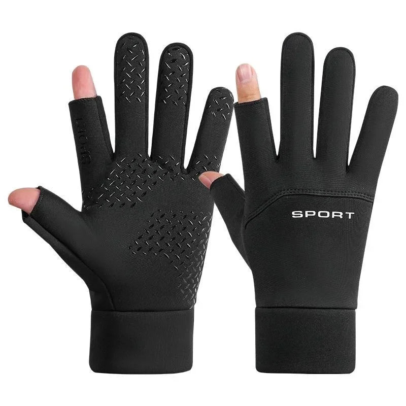Warm Fleece Ski Gloves | Anti-Slip Thermal Gloves for Winter