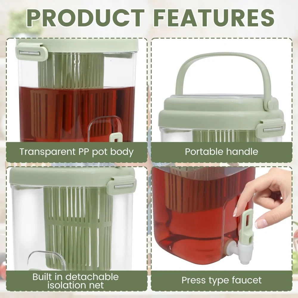 Large Capacity Portable Beverage Dispenser with Faucet