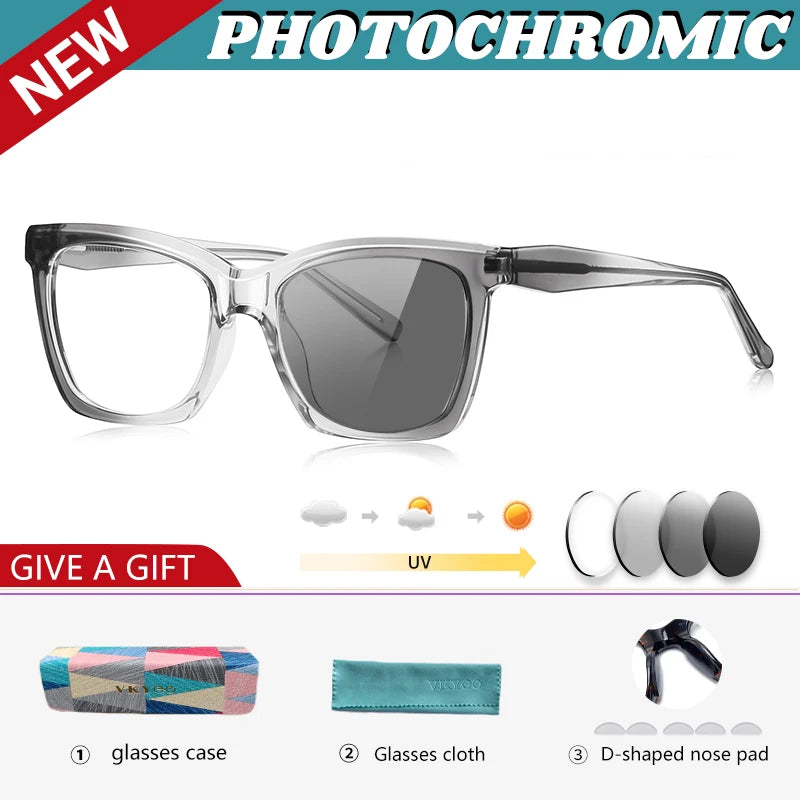 Stylish Large Frame Women's Anti-Blue Light Reading Glasses