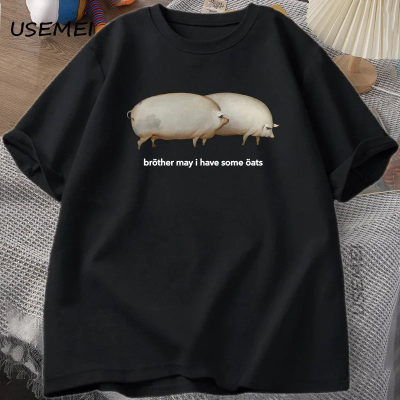 Funny Pig Graphic T-Shirt for Men and Women | Casual Summer Tee