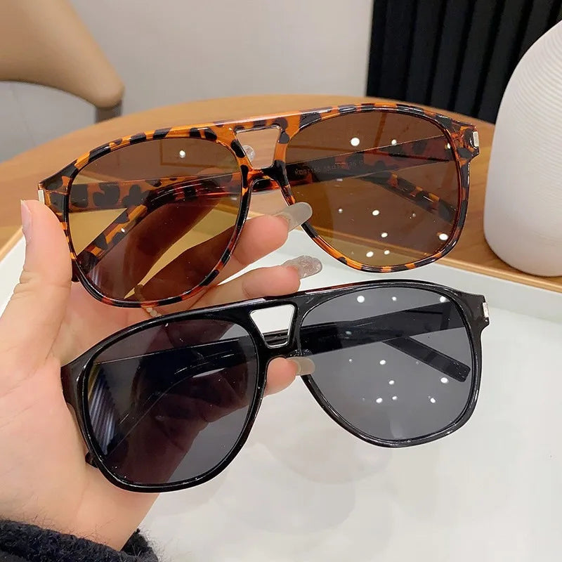 Luxury Big Frame Pilot Sunglasses | Trendy UV400 Shades