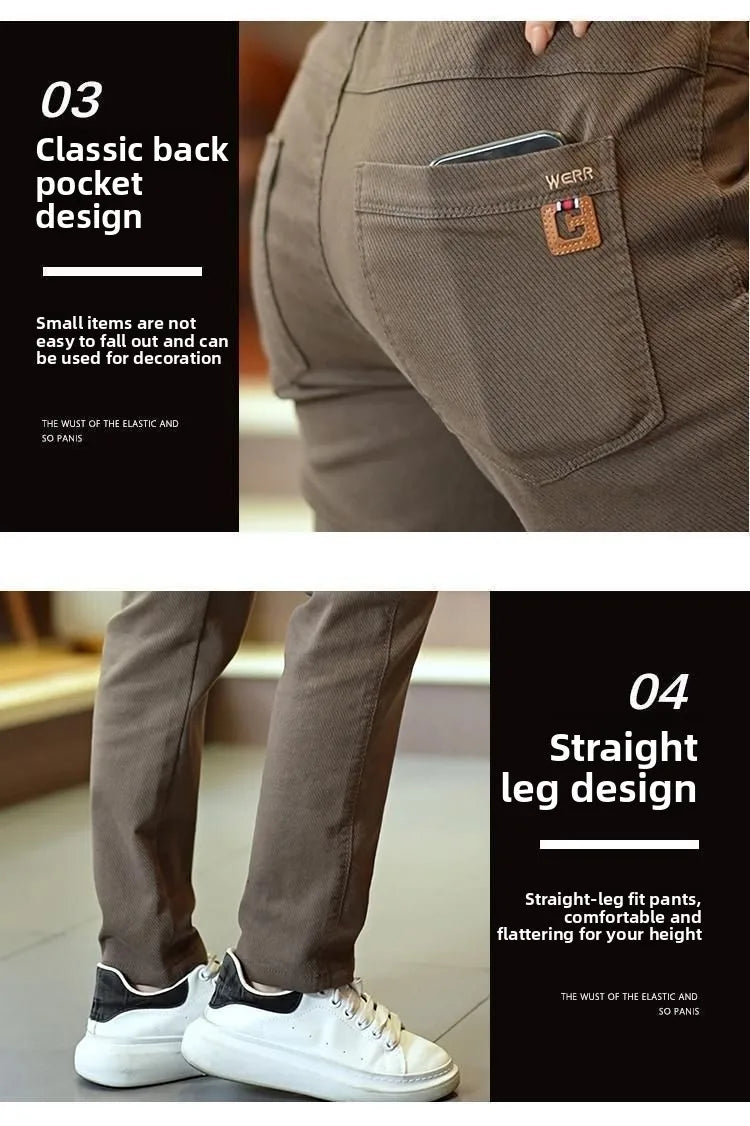 Men's Thick Fleece Wide-Leg Pants | Comfortable & Versatile Style