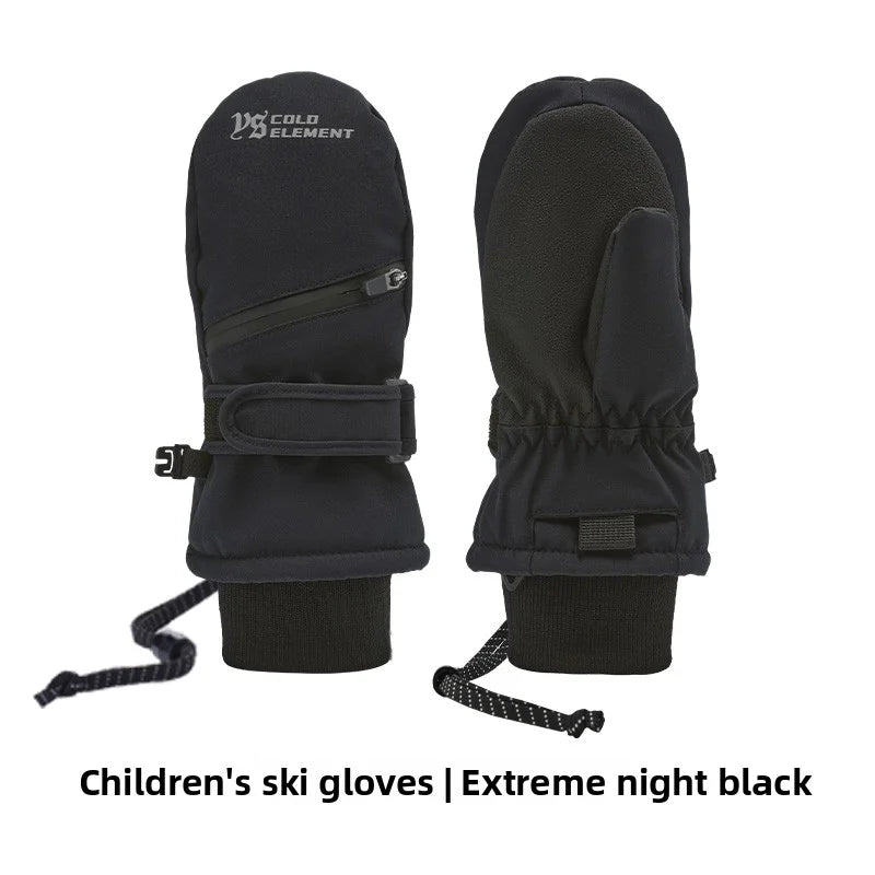 Guantes de esquí impermeables para niños | Equipamiento de invierno cálido y duradero
