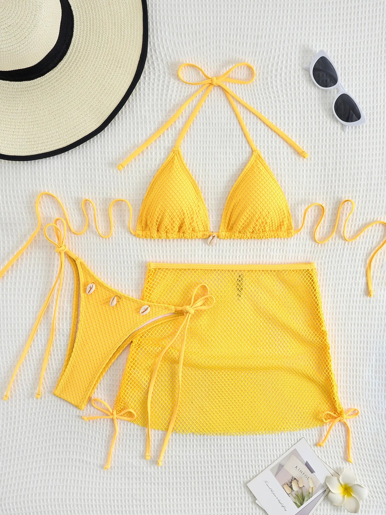 Stylish Three-Piece Bikini Set | Perfect for Beach & Pool Days