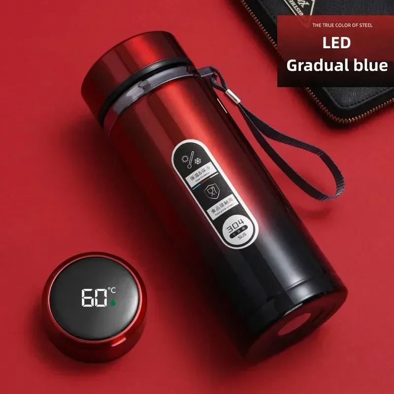 Stainless Steel Vacuum Flask with LED Temperature Display | 500ML-1L