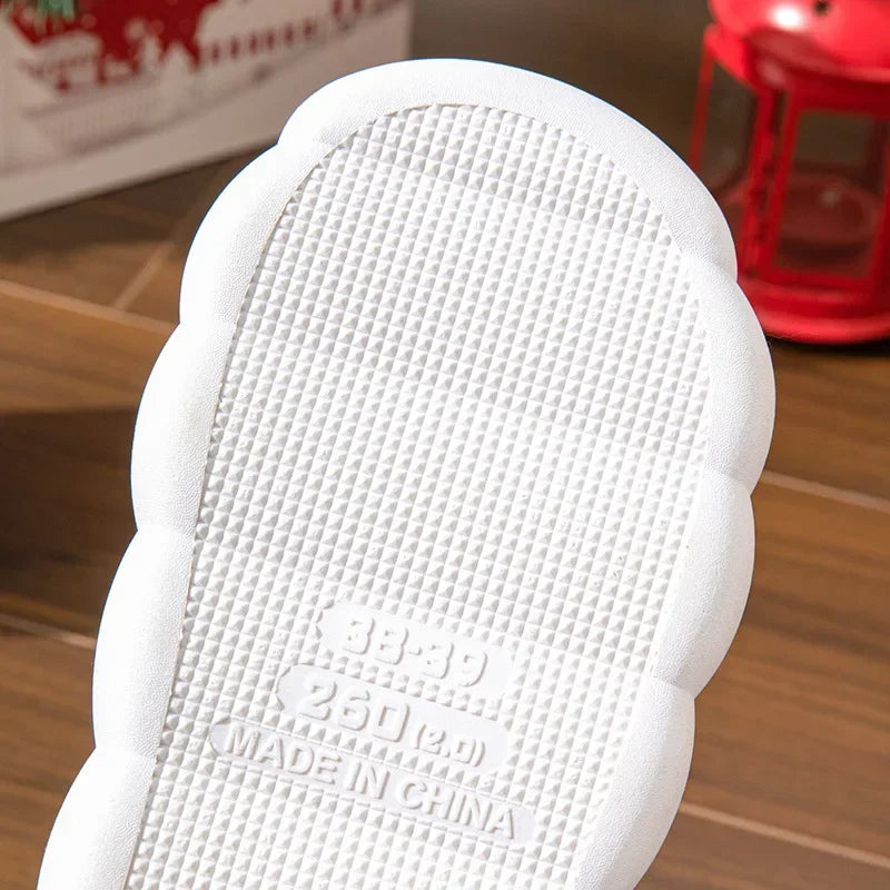 Cute Christmas Tree Fluffy Slippers | Cozy Indoor/Outdoor Slides