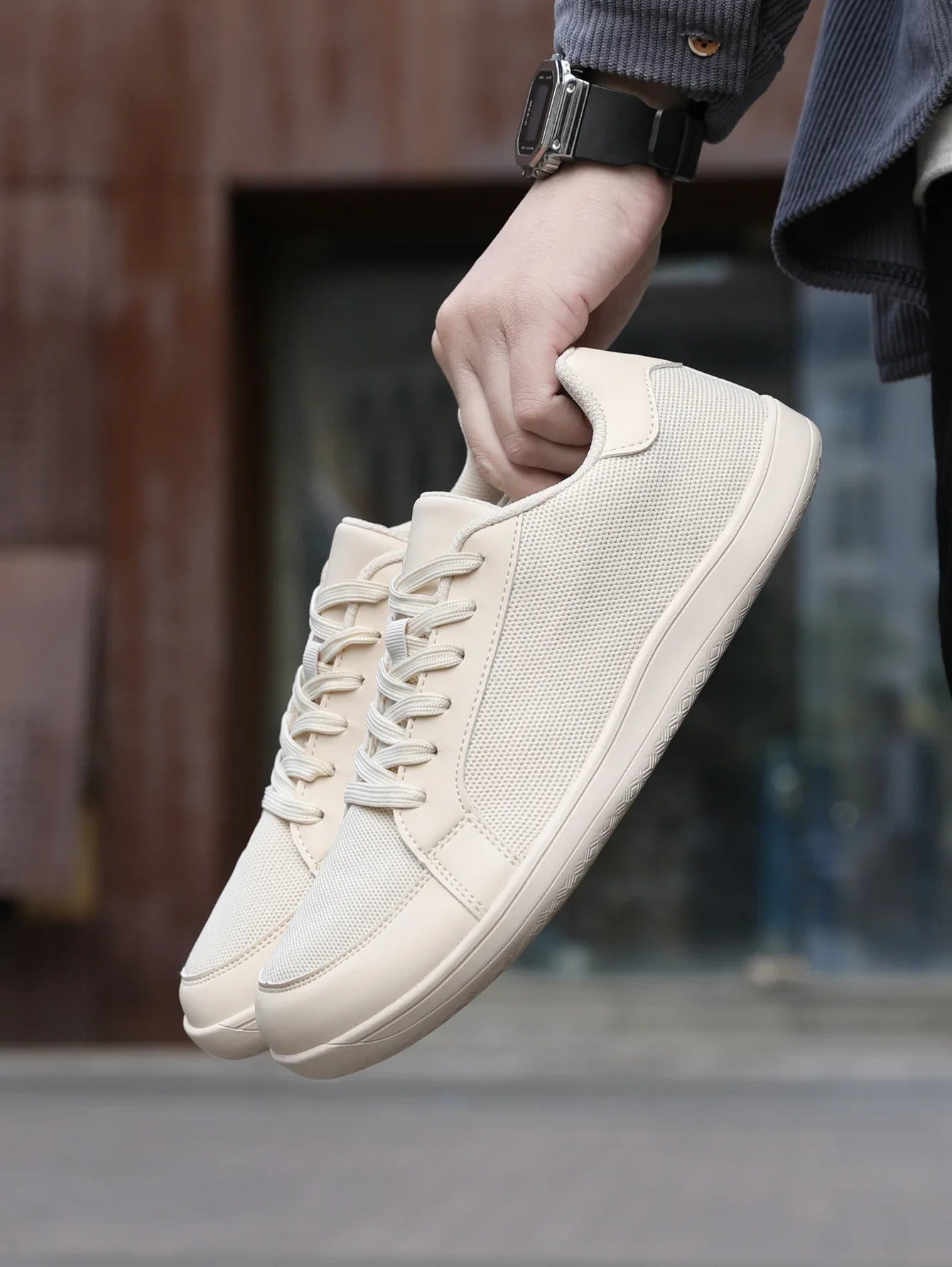 Men's Barefoot Wide Toe Box Walking Shoes Extra Width Minimalist Shoes Breathable Zero Drop Comfortable Shoes Fashion Sneakers
