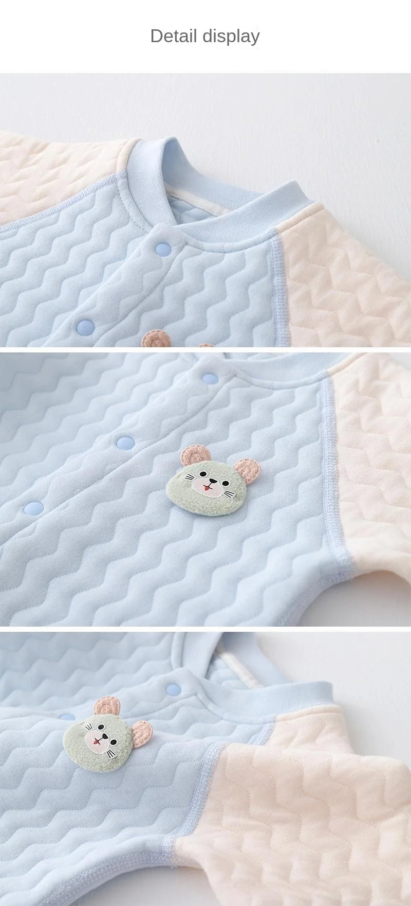 Cute Baby Long Sleeve Cartoon Bodysuit | Warm & Cozy Romper