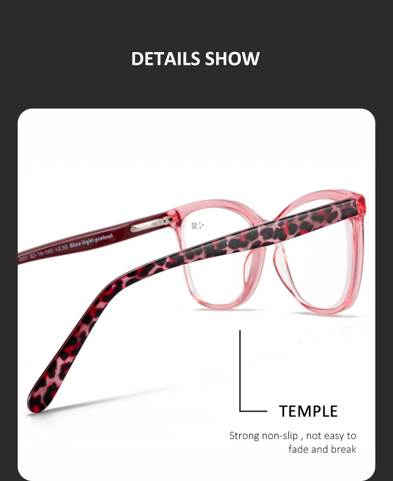 Stylish Women's Prescription Glasses | Progressive Square Acetate Frames