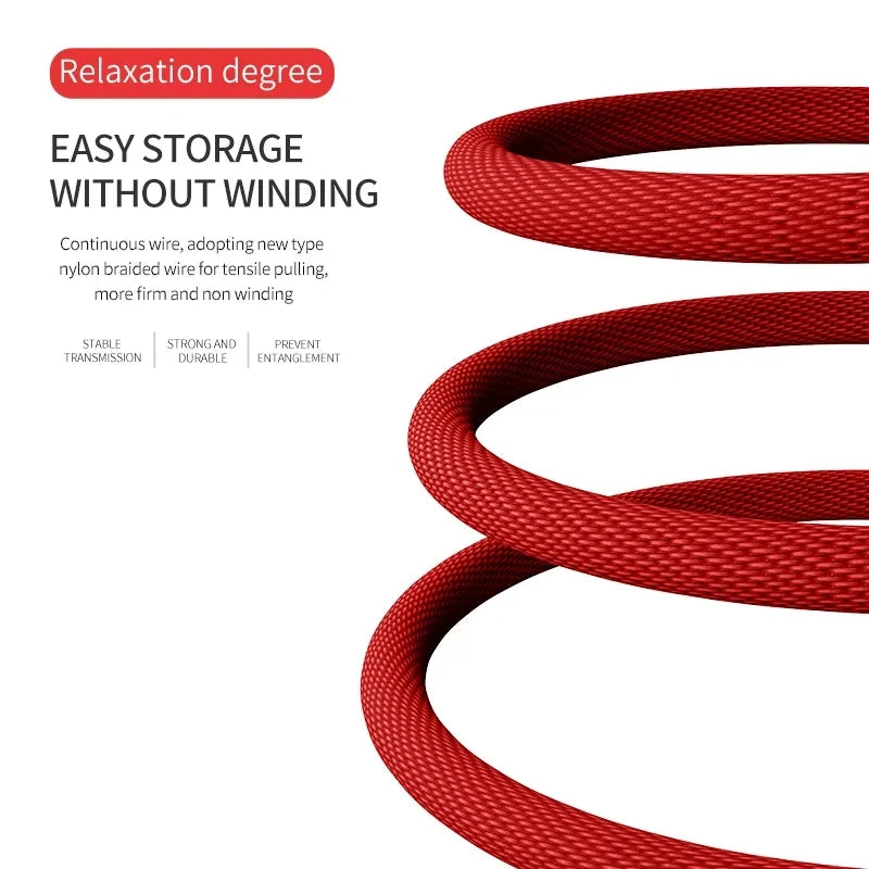 Gaming Elbow Fast Charger Cable for iPhone Devices | Braided USB