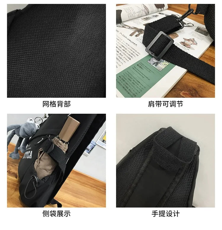 Outdoor Motorcycle Sport Travel Crossbody Bag Tactical Multifunction Waterproof Single Shoulder Backpack Unisex Casual Chest Bag