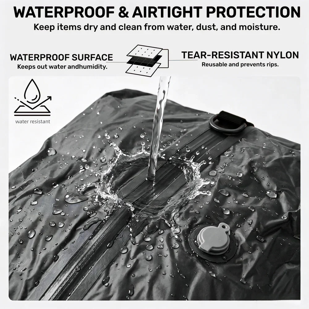 Durable Waterproof Vacuum Storage Bags for Travel & Vacation Packing
