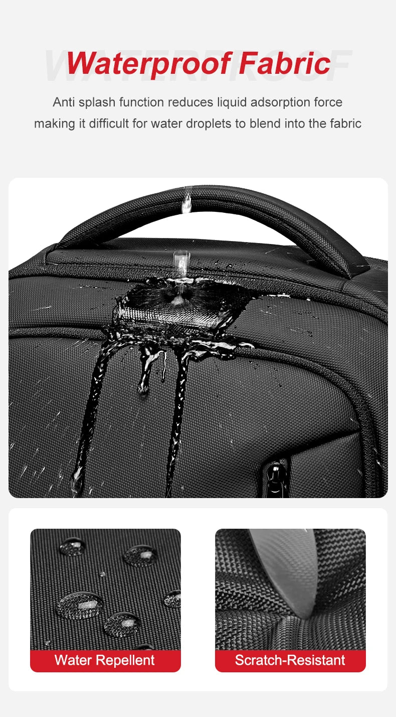 Men's 16-Inch Laptop Backpack | Expandable Travel Bag with High Capacity