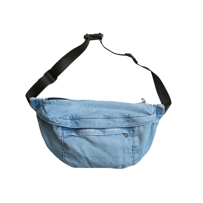 High Quality Denim Waist Bag | Stylish Crossbody Fanny Pack