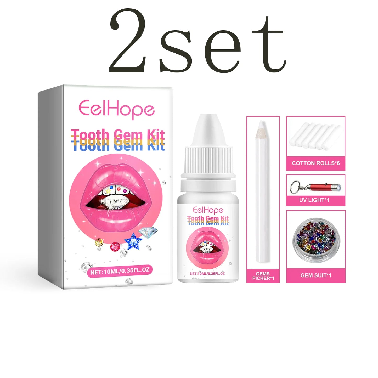 DIY Tooth Gem Kit | Trendy Self-Adhesive Tooth Jewelry