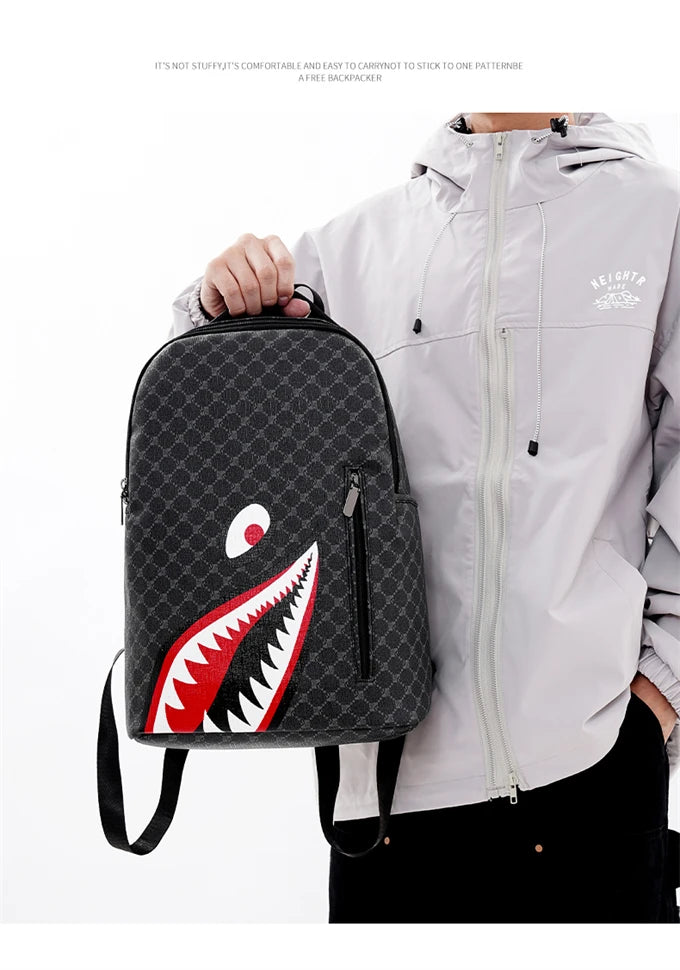Multifunctional Leather Backpack for Men | Stylish Travel & Work Bag