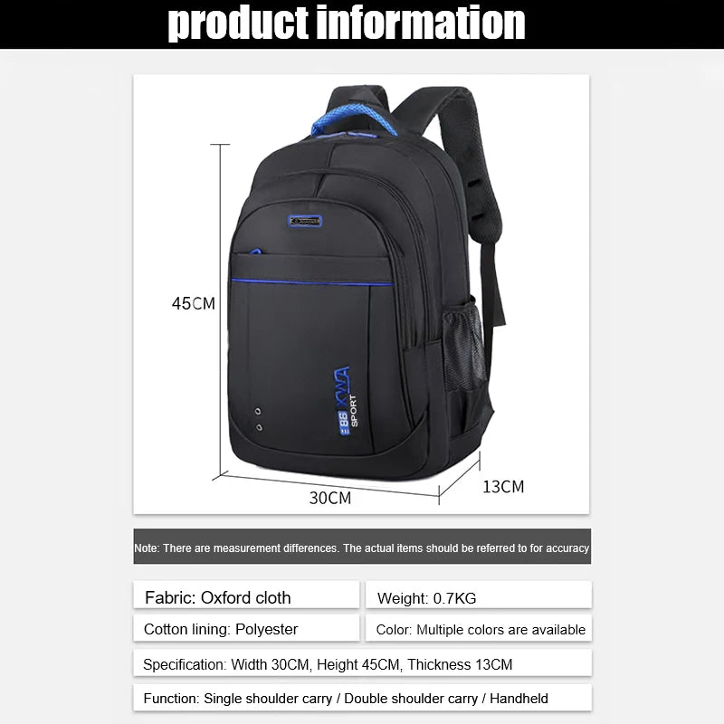 Anti-theft Laptop Backpack with USB Charging Port | Large Capacity