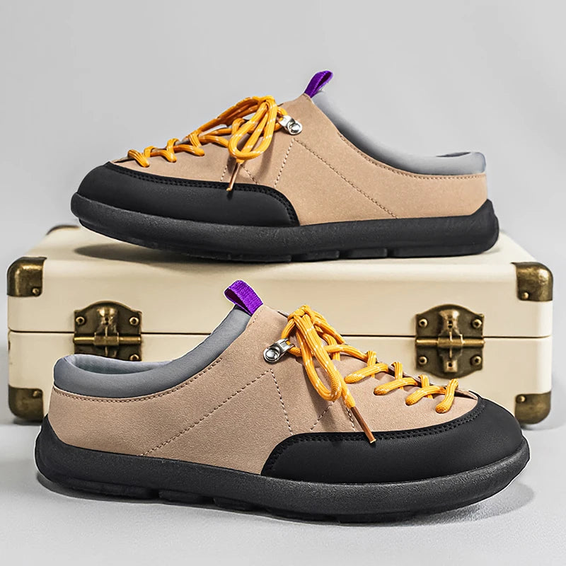 Men's Backless Slip-On Casual Sports Shoes | Comfortable & Stylish