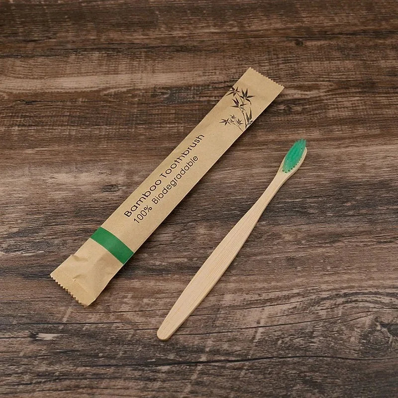 Eco-Friendly Bamboo Toothbrushes - Sustainable Oral Care Set
