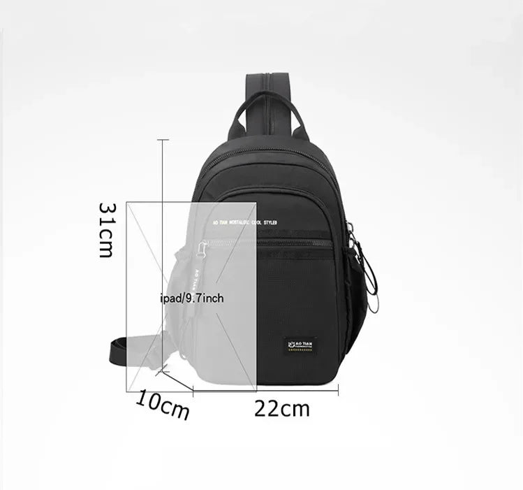 Casual Men's Multi-Functional Shoulder Bag | Perfect Travel Companion