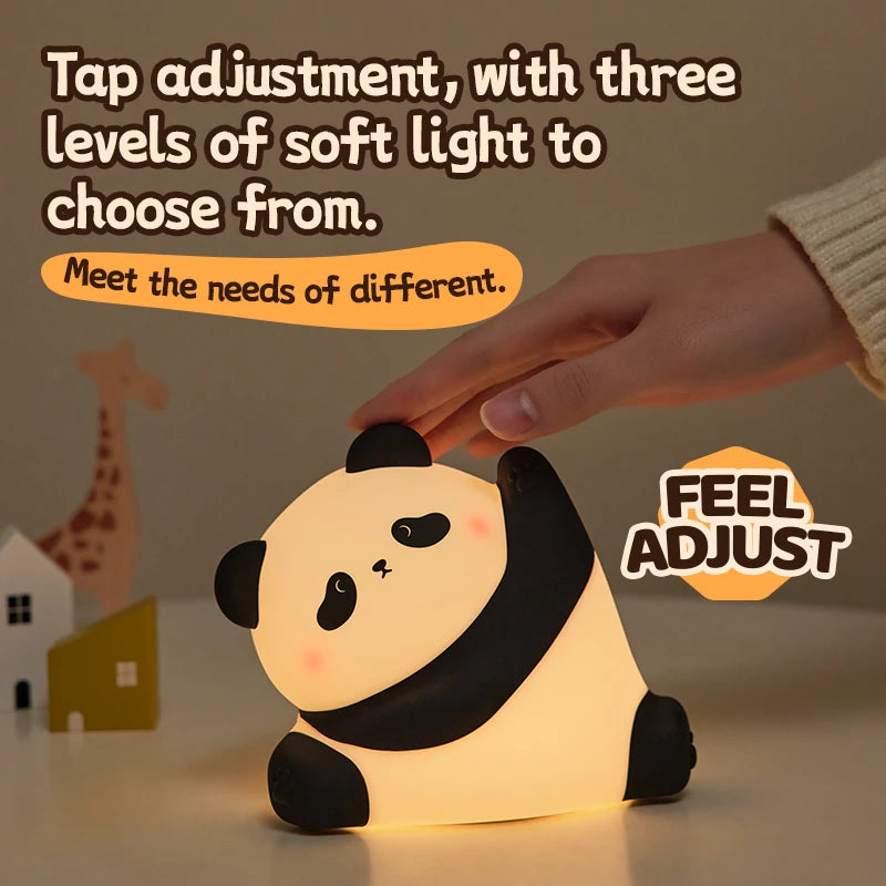 Lámpara de Mesa LED de Animales Kawaii | Luz Nocturna Divertida y Segura para Niños