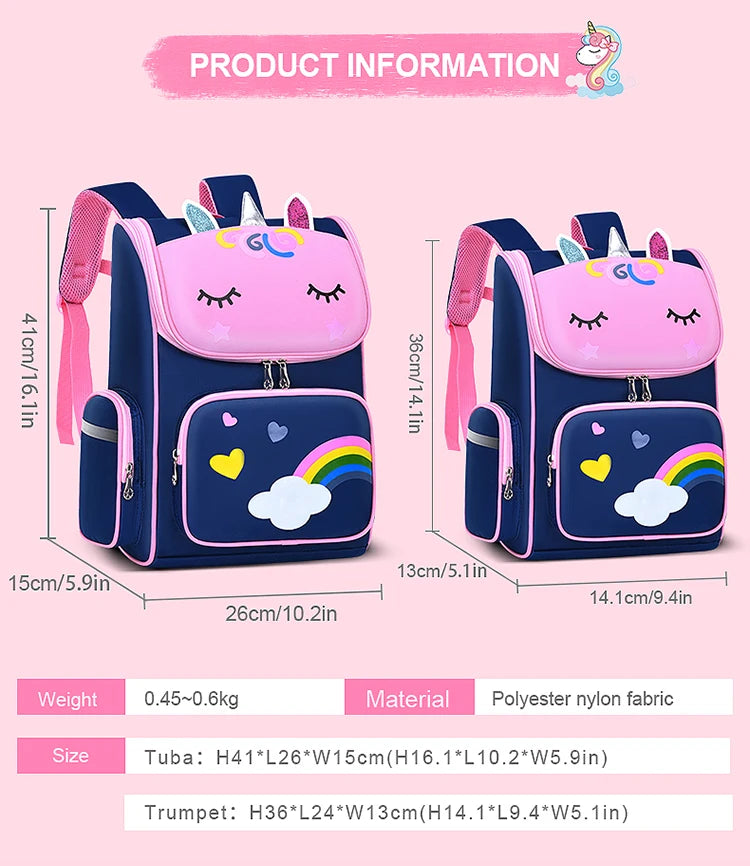 Cute Unicorn Backpack for Kids | Ideal School Bag for Grades 1-6