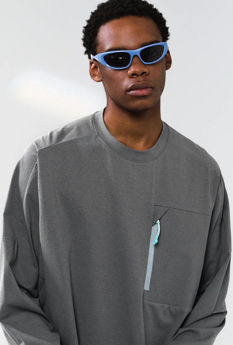 Men's Zip-up Long-sleeved Quick-dry Outdoor Base Layer Top