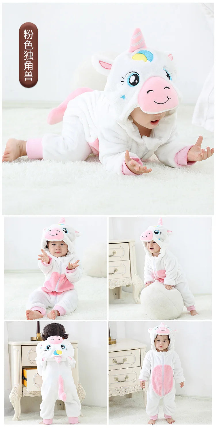 Cozy Baby Rompers | Adorable Winter Hooded Jumpsuits for Kids