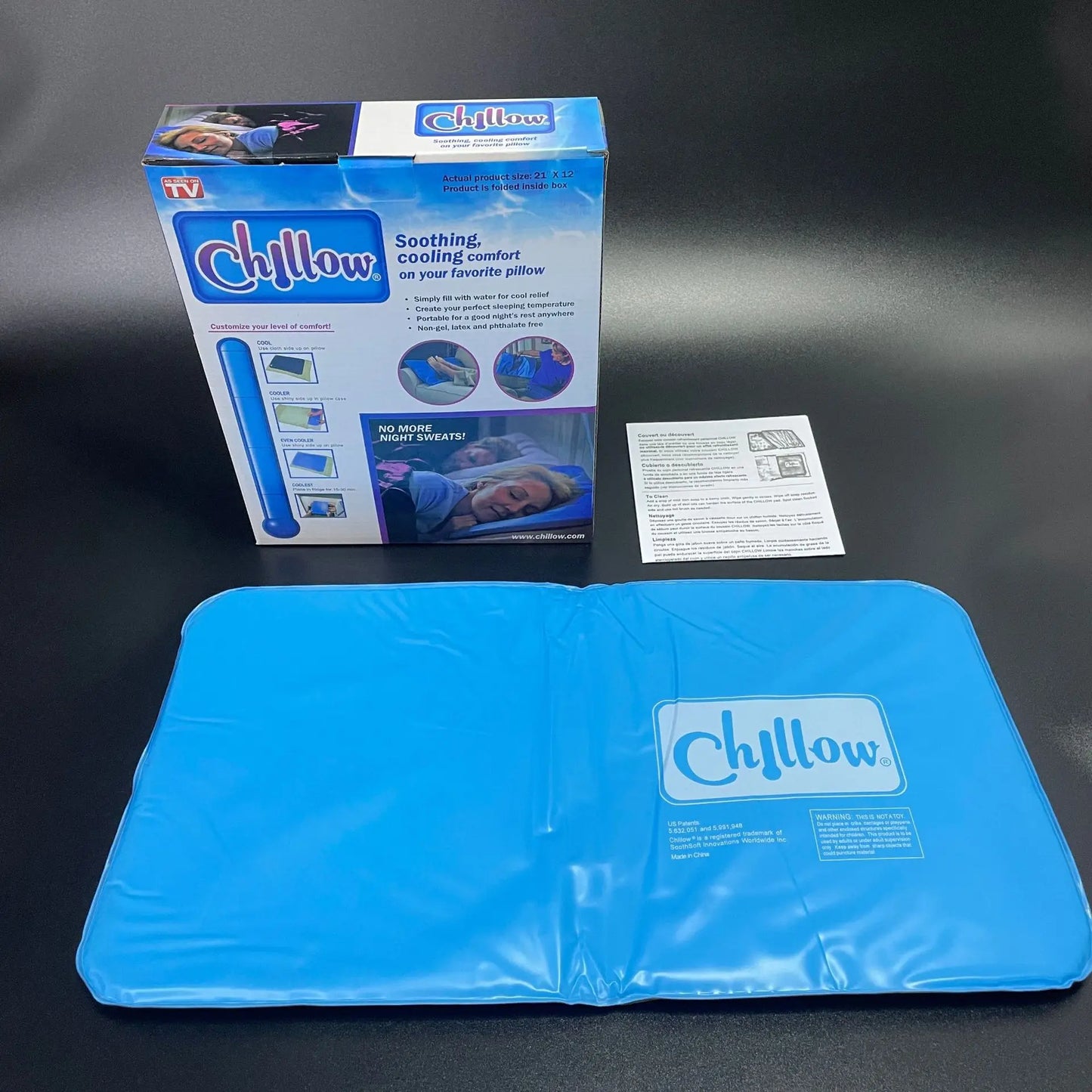 Summer Cooling Ice Pillow | Effective Sleep Aid for Travel & Office