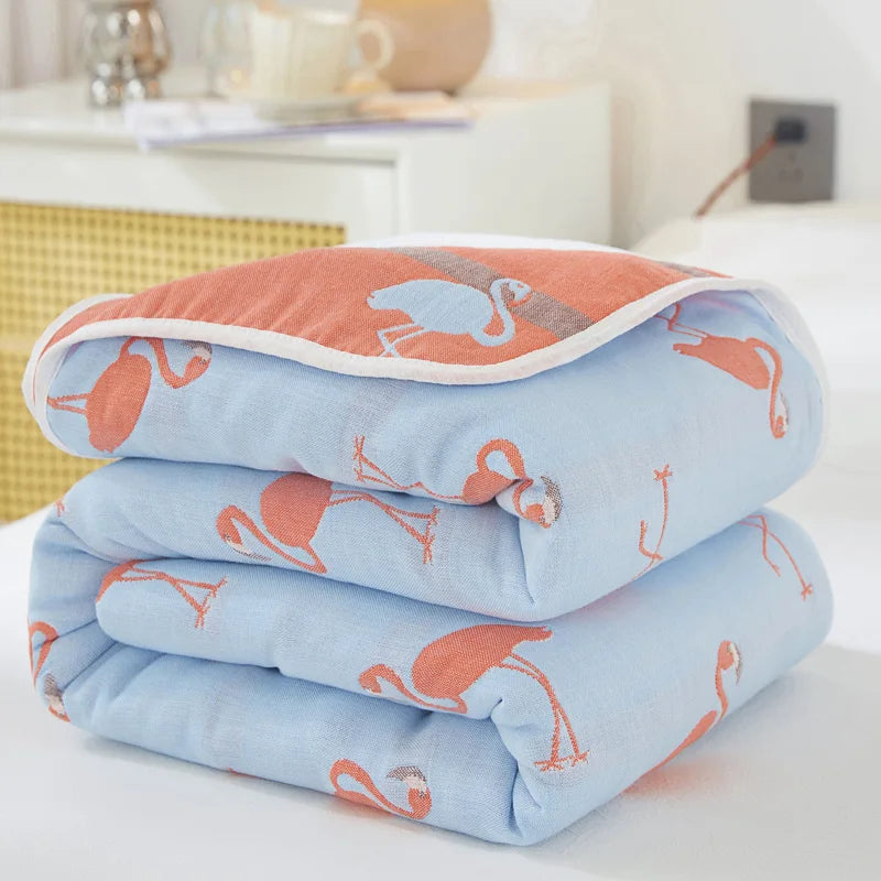 Breathable Summer Quilt | Multi-functional Cotton Towel Blanket