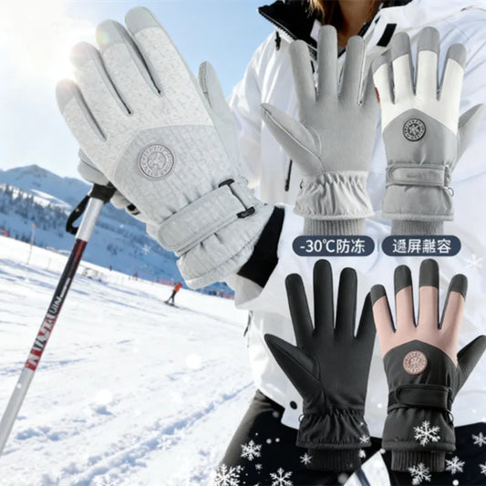 Guantes de esquí térmicos impermeables | Lo último en equipo de invierno para pantallas táctiles