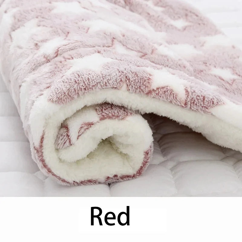 Cozy Flannel Pet Sleeping Mat | Soft Blanket for Dogs & Cats