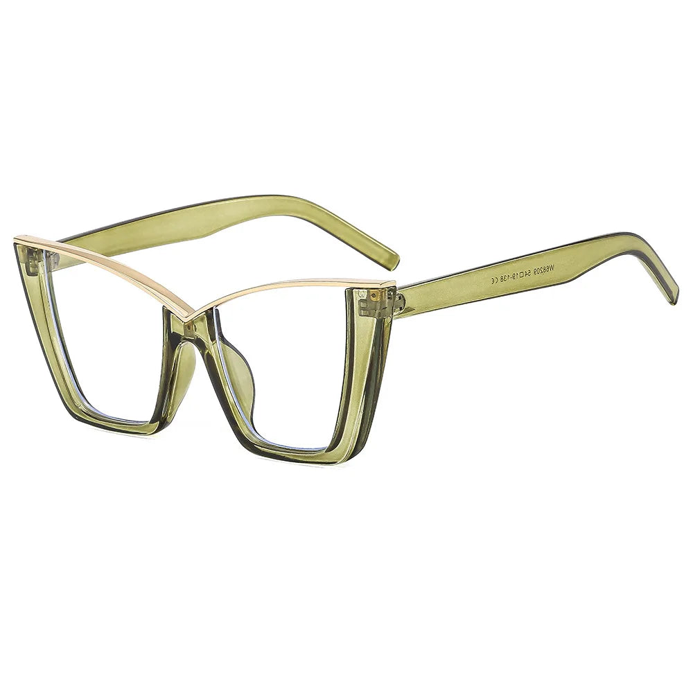 Chic Oversized Cat Eye Glasses | Stylish Blue Light Blocking Eyewear