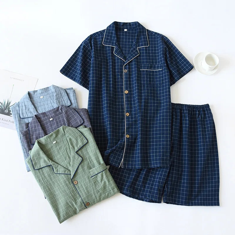 High Quality Men's Cotton Pajama Set | Comfortable Loungewear