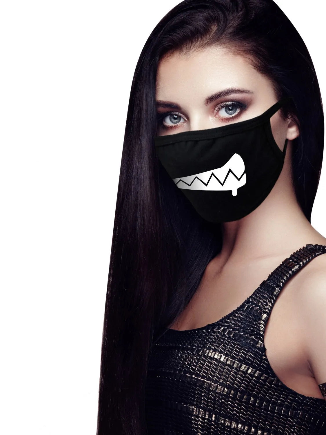 Funny Expression Anime Party Mouth Face Mask | Unisex Kawaii Mask